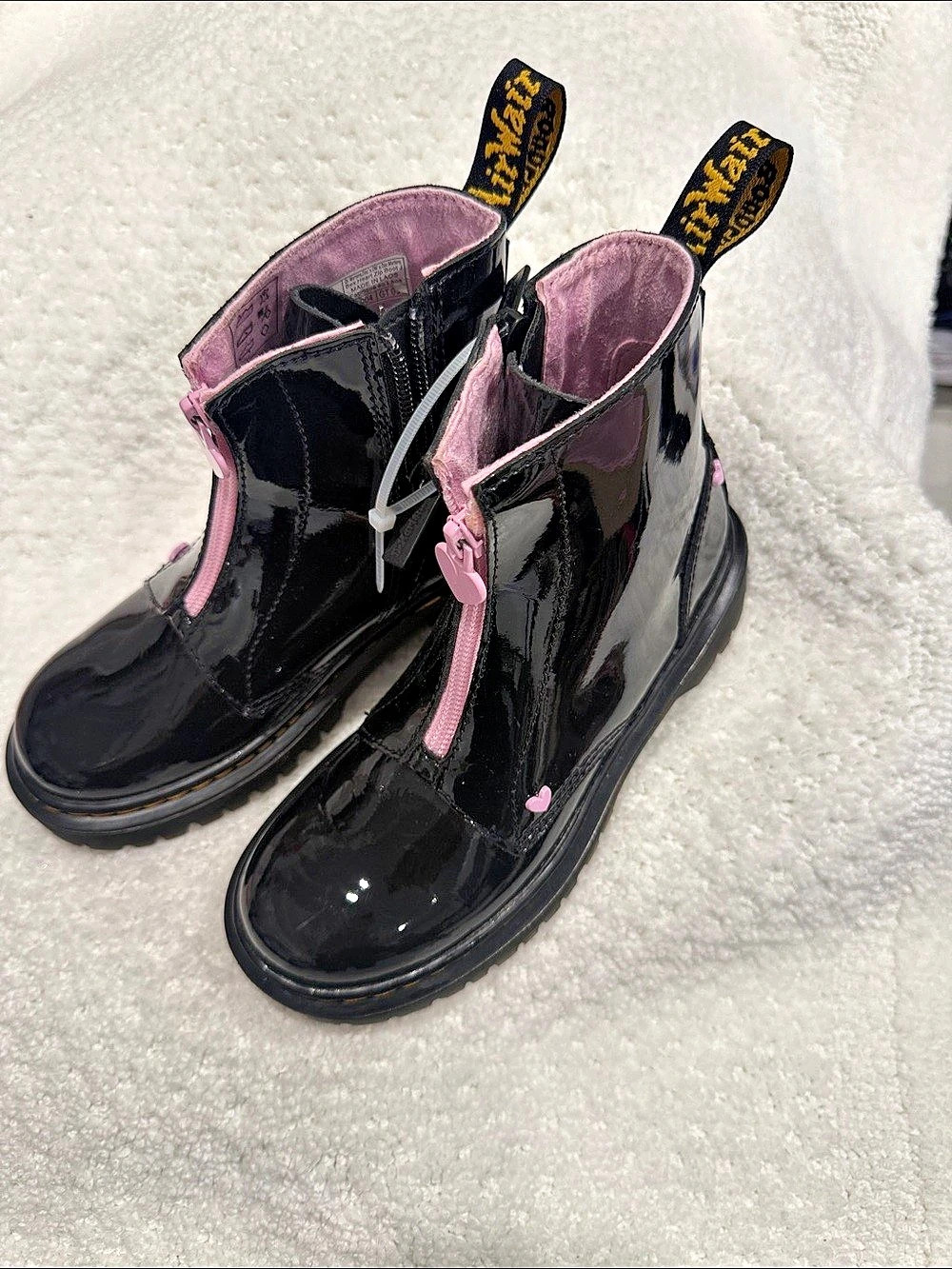 Dr. Martens 1460 Kids Black & Pink Boots